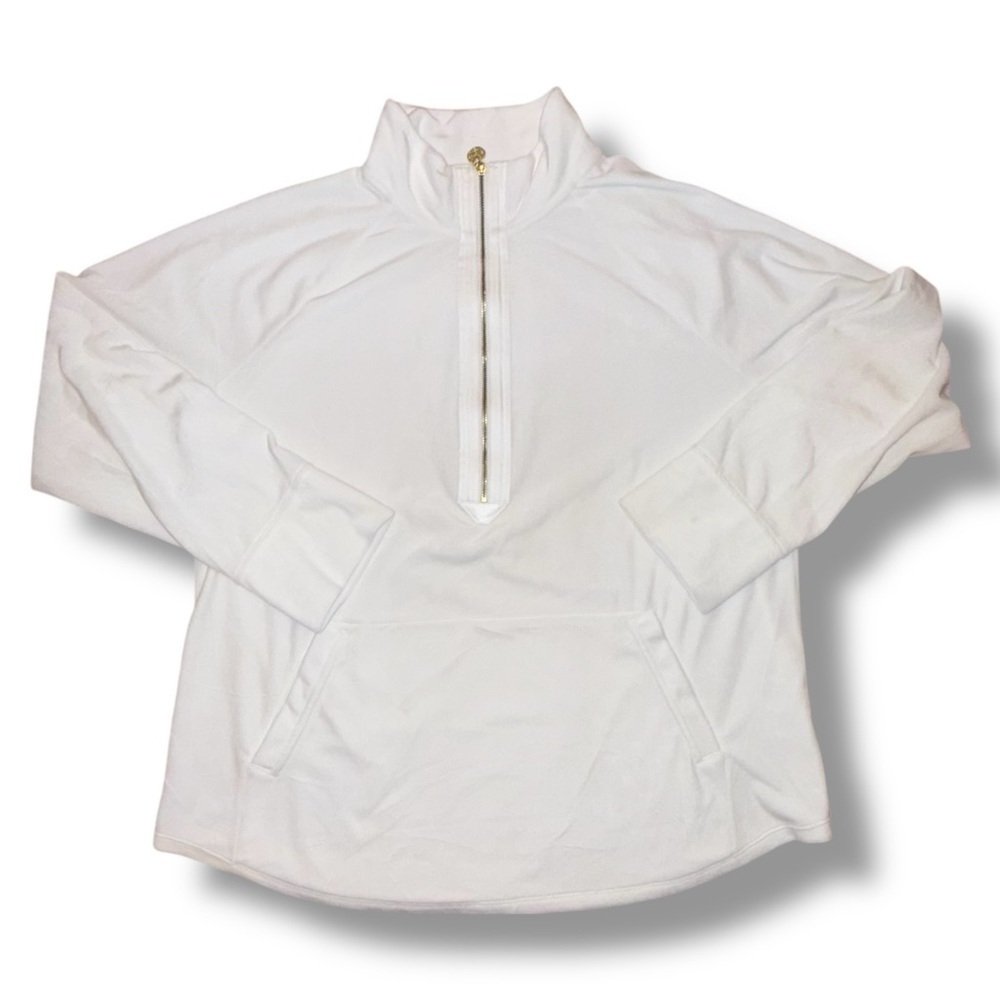 LILLY PULITZER Skipper Velour Popover - XL Coconut - Picture 6 of 15